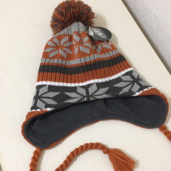 🆕 Longhorn fleece lined Pom Pom hat - Picture 6 of 7